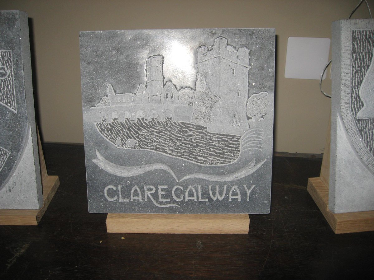 ClaregalCastle's tweet photo. #Claregalwaycastle Wonderful stone carvings by our Sebastian, @ClaregalCastle http://t.co/rwWGaVE3Yo