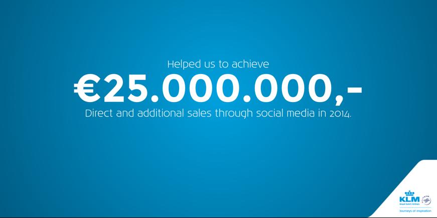 Supervation's tweet image. "@socialbakers: KLM made € 25,000,000 from social media – enough said. #Engage2015 http://t.co/0GiP7bfD19" #HackandFly @Schiphol