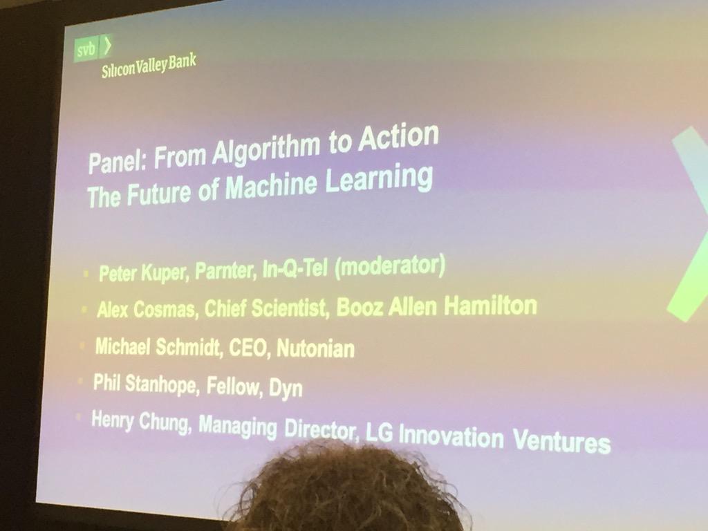 markpagallagher's tweet photo. Big problems need big solutions! Great panel, great insights! Thx #svbbigdata http://t.co/Mw5MhDCnrK
