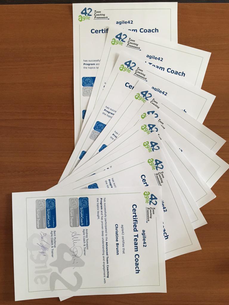 tumma72's tweet image. Congratulations to the 9 new Team Coaches! Successfully completed @agile42 ATCC program :-) @TCFramework