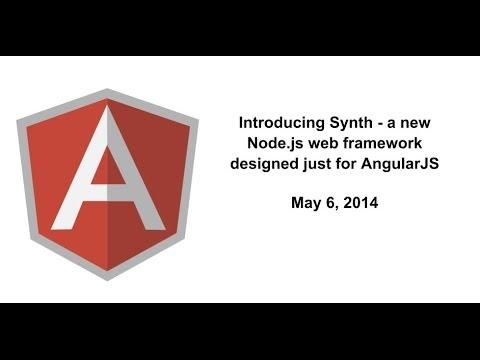 MasteringMEAN's tweet image. Introducing Synth - A new Node.js web framework designed just for AngularJS youtube.com/watch?list=PL1…