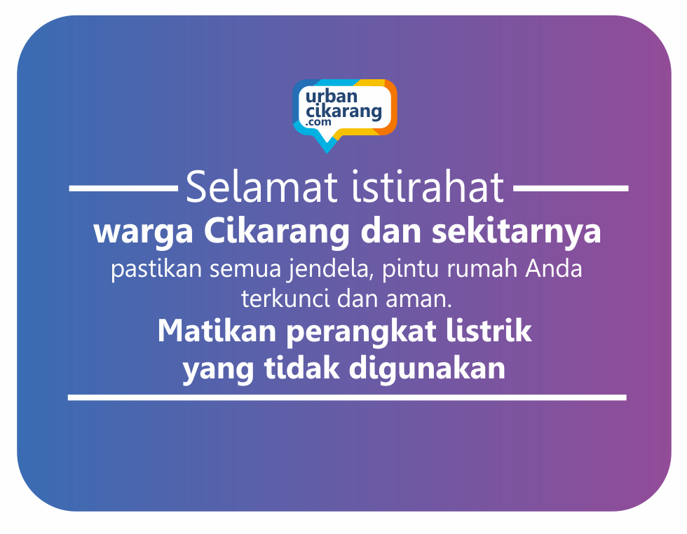 urbancikarang's tweet photo. Selamat istirahat warga Cikarang dan sekitarnya ;) http://t.co/Cozv0xxu7L