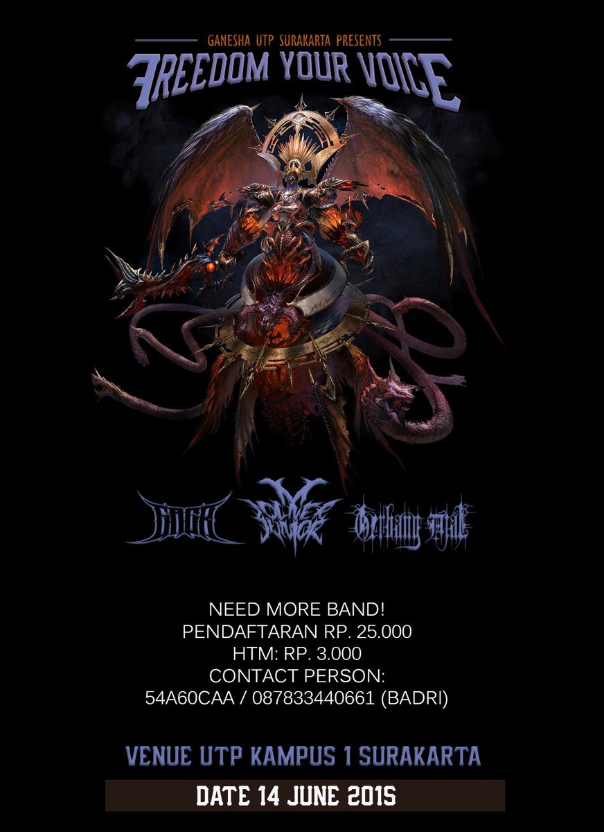 Next, our Inauguration Match, 14th June 2015 , UTP Surakarta . HTM Rp 3.000 (Tiga Ribu Rupiah)