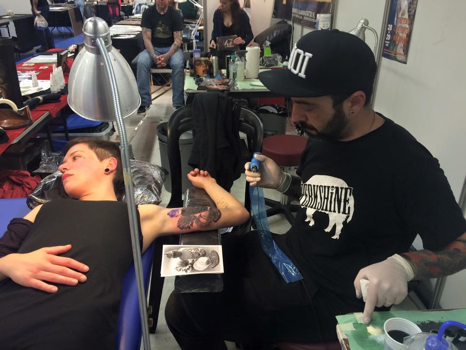 Barber_DTS's tweet photo. Needle Art Tattoo Convention - Luis Ferreira http://t.co/fHFXRsJZms