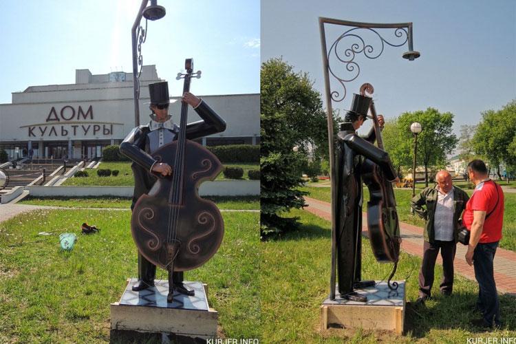 Новая скульптура в Слуцке