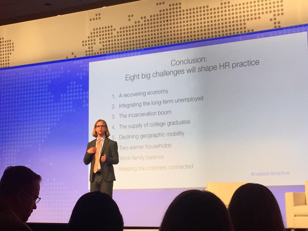 JoshGampel's tweet photo. Great presentation by Justin Wolf on economic challenges facing HR #indeedinteractive http://t.co/Tf3TEBZG7T
