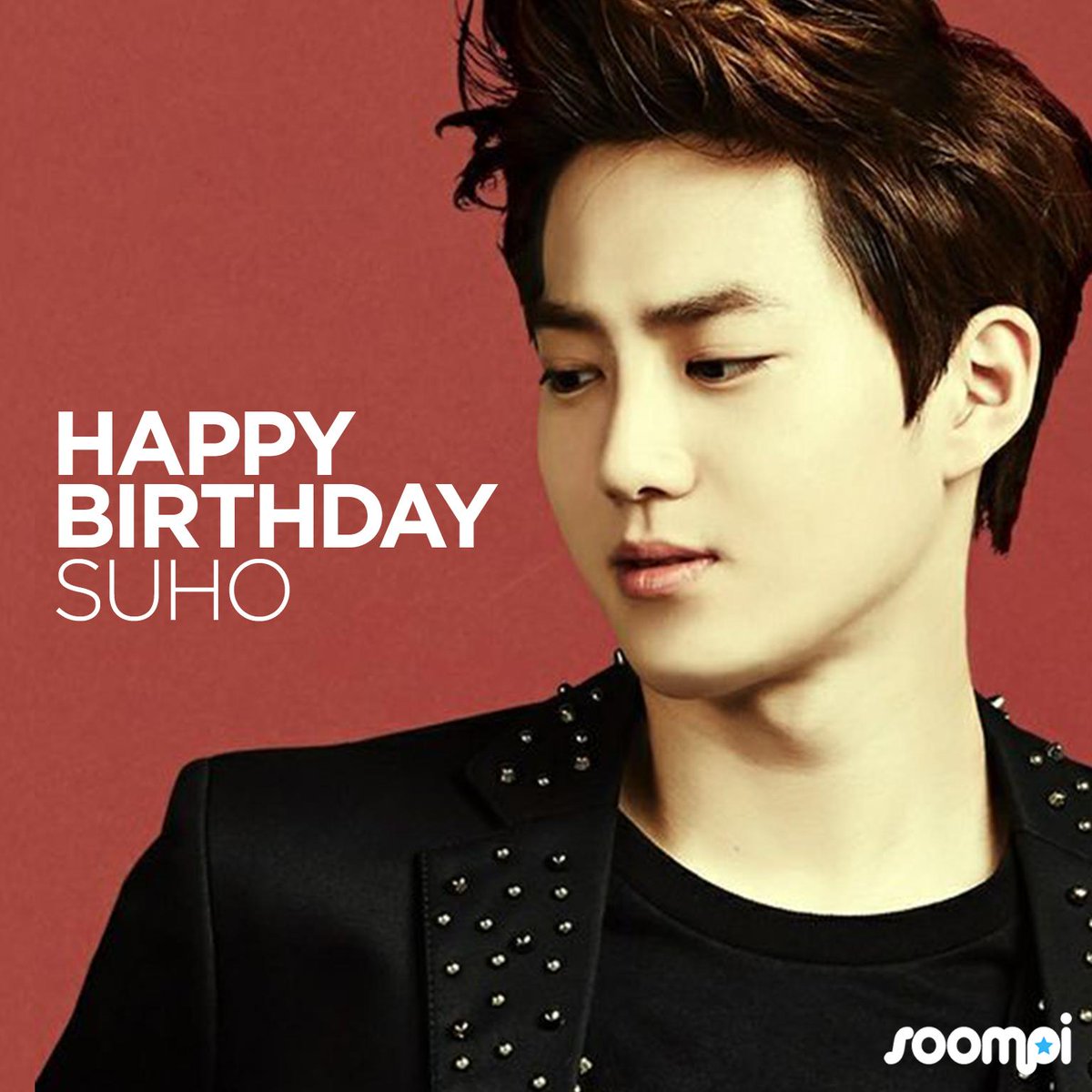 soompi's tweet photo. Happy Birthday to #EXO's leader Suho! #HappySuhoDay http://t.co/eUhRBYYHBV