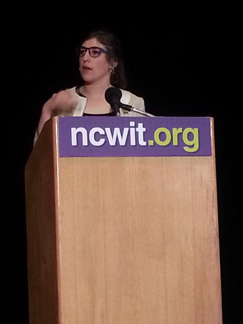 I'm not being creepy or anything but <a href="/missmayim/">Mayim Bialik</a> is totally my best friend she just doesn't know it yet. #NCWITSummit