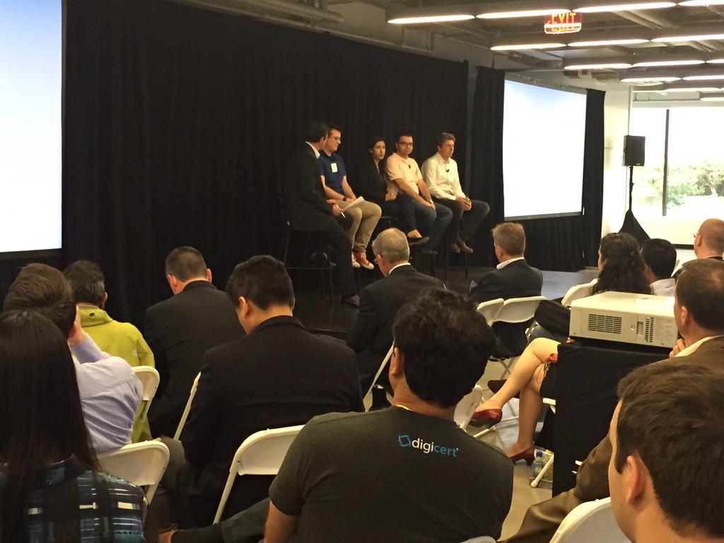 TracyIsacke's tweet photo. #SVBbigdata second panel kicking off with a great group sharing disruption insight! http://t.co/RX9vWyhdaP