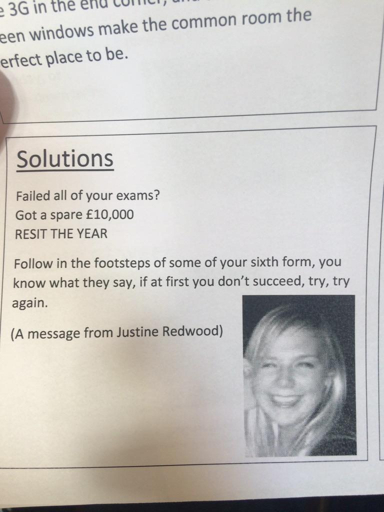 alexfeathers96's tweet photo. Maybe you'll stop trying this year @justineredwood ... Just maybe http://t.co/C7EkExDO1F
