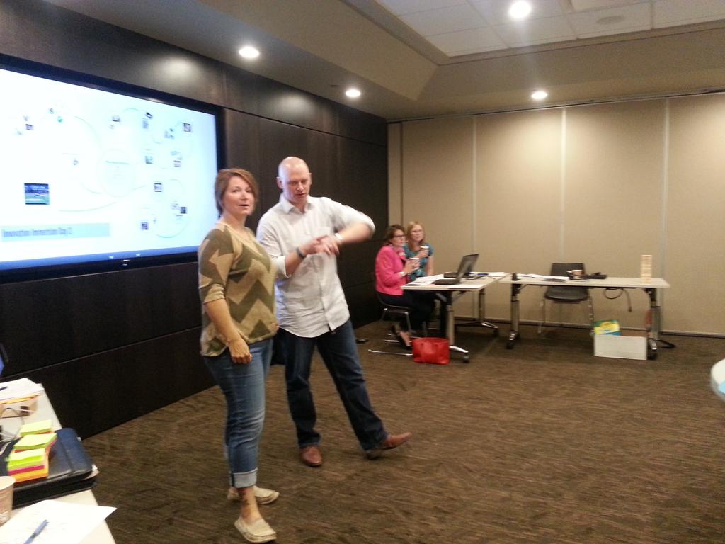 rinadelle's tweet image. Kathy and Kris leading the i-Team immersion session on day 2. #taskmasters