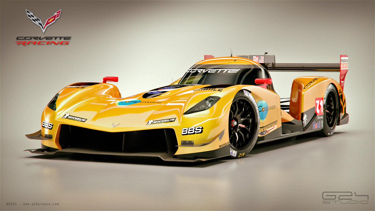 g24_studio's tweet photo. What if Corvette became LMP1? Should it keep its essence with a front engine? We think so. http://t.co/3QLI1sQwPi http://t.co/5HbPtxJ8sv