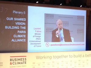 theShiftPR0JECT's tweet photo. L. Fabius : le réflexe climat est de plus en plus visible au sein des entreprises #bclimatesummit http://t.co/mnSQU6W55Y