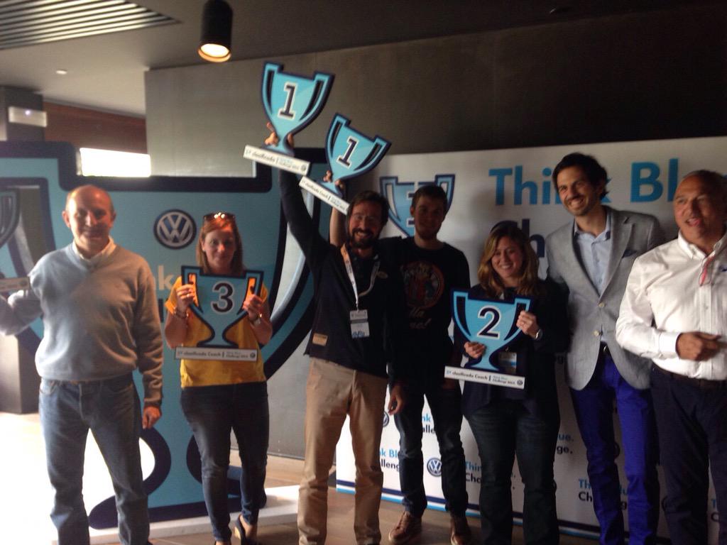 NeoMotor's tweet photo. Enhorabuena a nuestro compañero Rafa Cid y a Guillermo Tormo ganadores de la #ThinkBlueChallenge @VW_es http://t.co/ZI5PPOSbEO