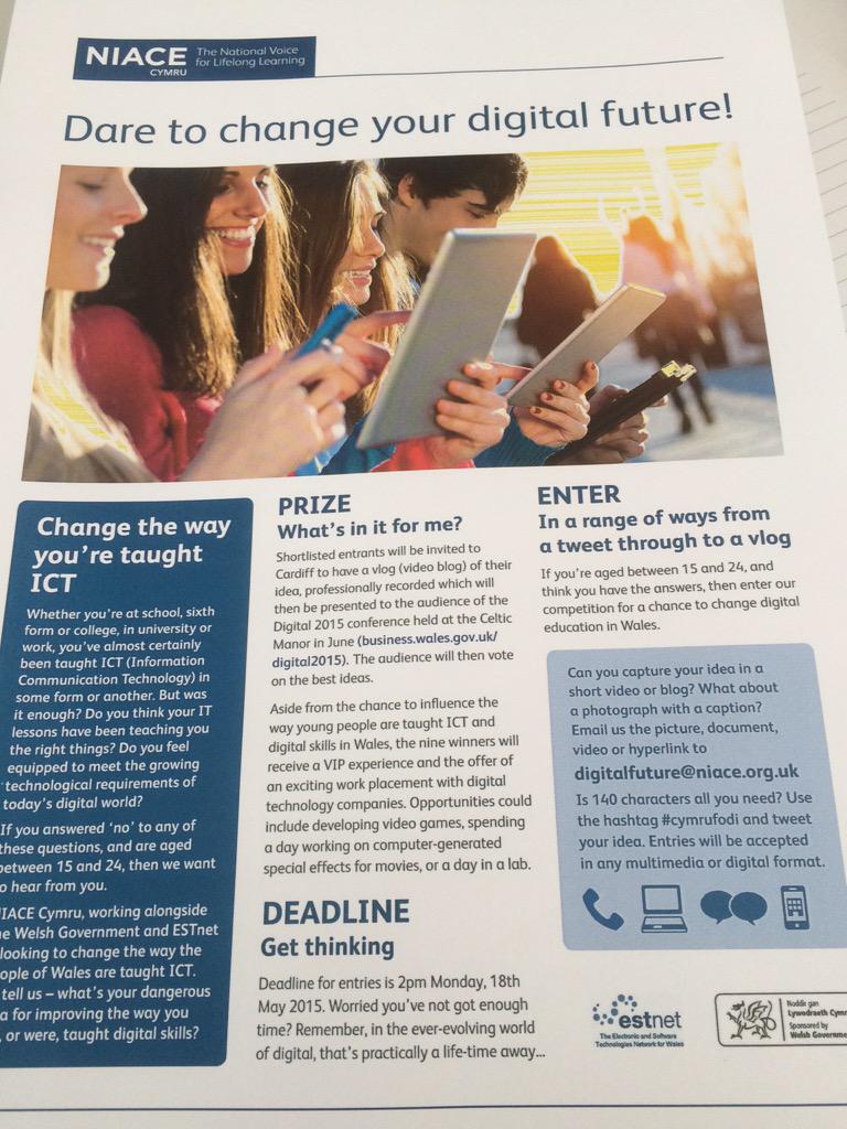 YardsApart's tweet photo. Get your opinions heard! #digital #future tweet or vlog @NIACECymru #cymrufodi http://t.co/dN5gKCahOm