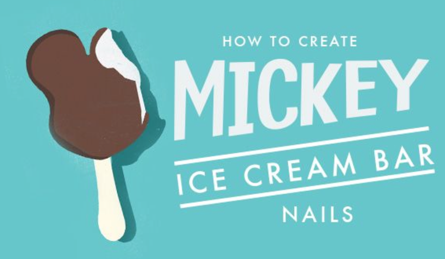 DisneyParks's tweet photo. Show your #DisneySide during the #Disney24 event with this Mickey Ice Cream Bar nail tutorial: http://t.co/NR7la10QKY http://t.co/LsERr6PL6T