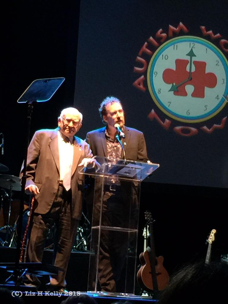 GoodyAwards's tweet photo. Fun Photo of #EdAsner & son #MattAsner honored at #TempleGrandin event @clubnokia #autismawareness @autismspeaks http://t.co/Uz4IF5issl