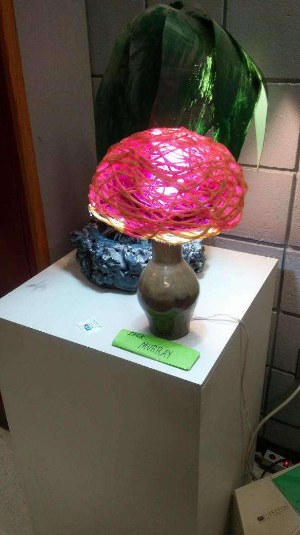 WeartMV's tweet photo. Jack Murray's lampshades! #mvrhs #eveningofthearts http://t.co/kpK0oxcM5L