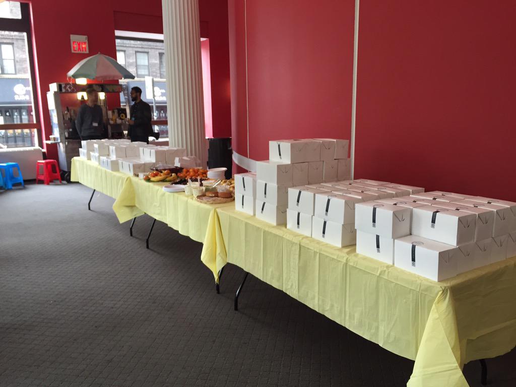 Finishing a great morning session. Now serving lunch! #nyupoints15