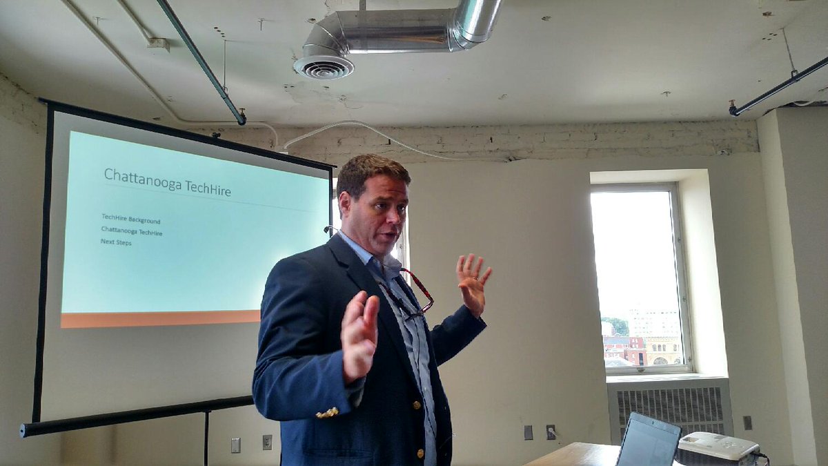 Hearing from Nick Wilkinson about the Chattanooga TechHire initiative in conjunction with the White House