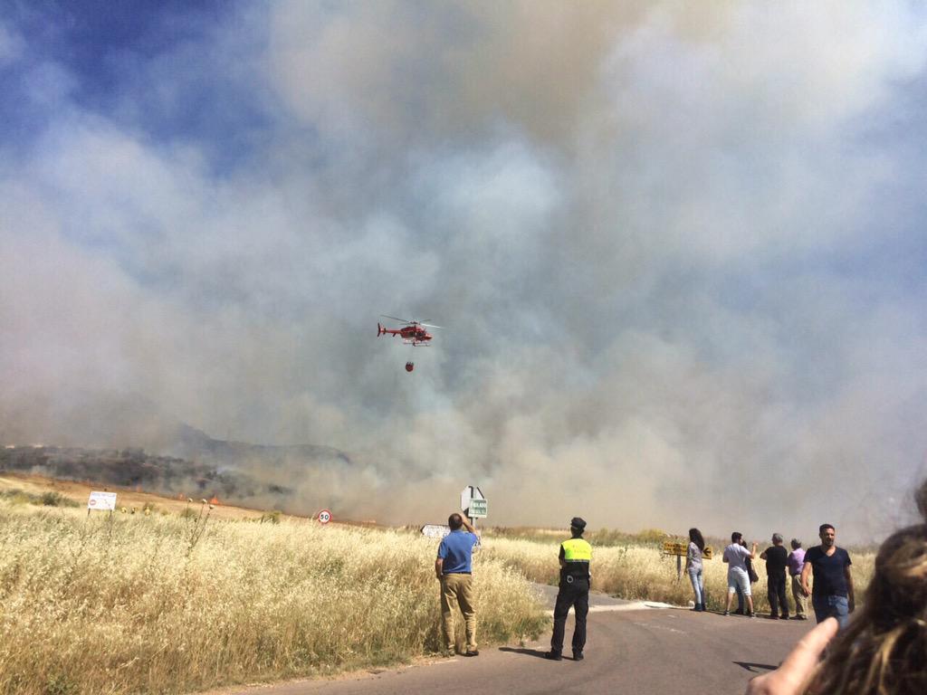 Indencio en la Sierra de Arroyo. Desde el 112 nos informan que aún se desconocen las causas.