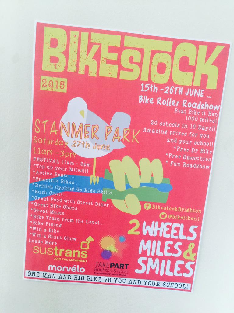 bikeitben1's tweet photo. Off to check out the #BikestockBrighton course... It is sweet! @otb_overthebar @MoulsecoombSch @ColdeanCCorner http://t.co/olEXPUhSpT