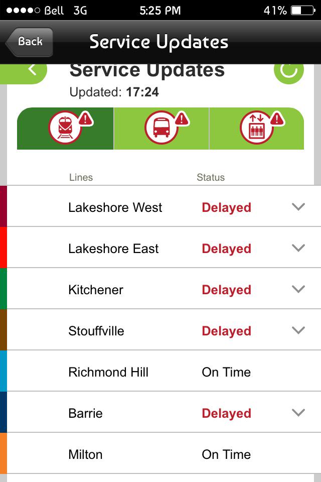 JoshuaOrthUofG's tweet photo. Being delayed is officially more likely to happen than not being delayed. #GOTrain #delayed Check this out... http://t.co/bLB7t4gQ2M