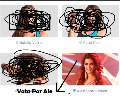 hoy mas que nunca voten por <a href="/bonelli_ale/">Alessandra Bonelli</a> ☺☺!!
<a href="/jessicalizbet33/">Jessica 😍👸</a>