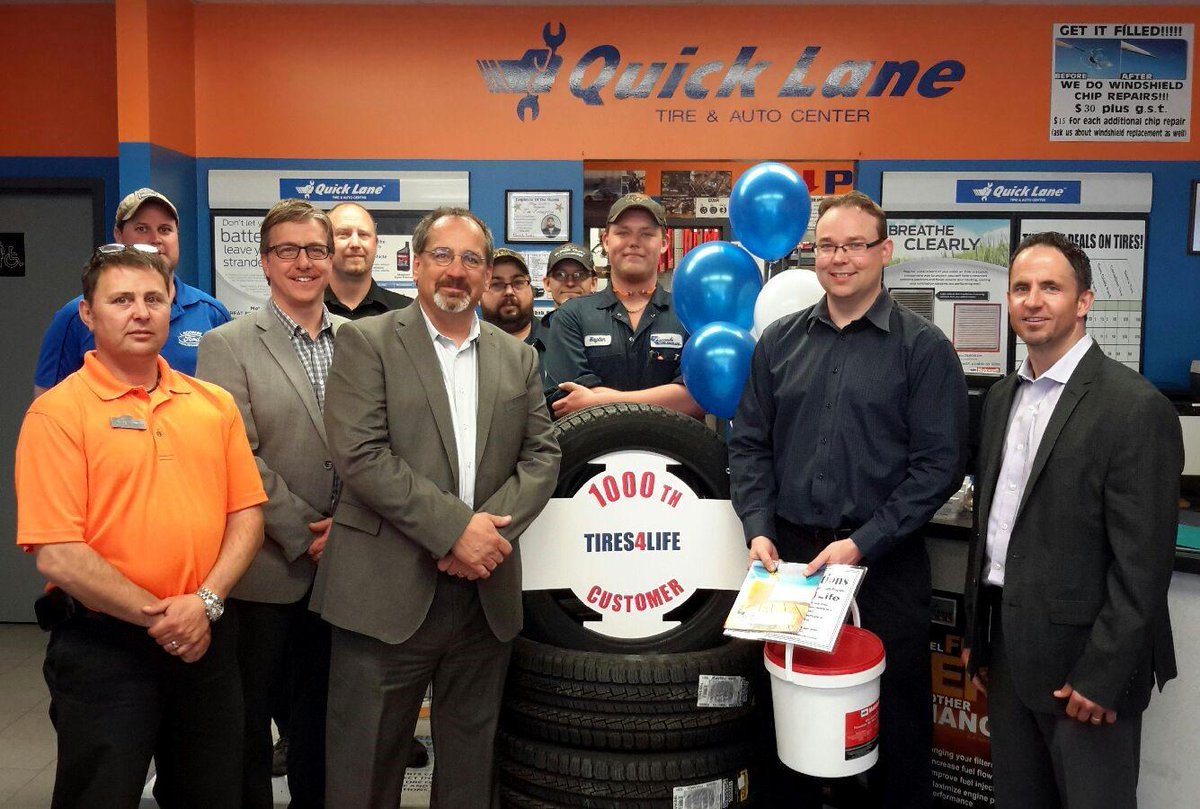 Congrats Tyler Graham! Our 1000th TIRES4LIFE customer! NEVER pay for new tires again! tires4life.ca #tires