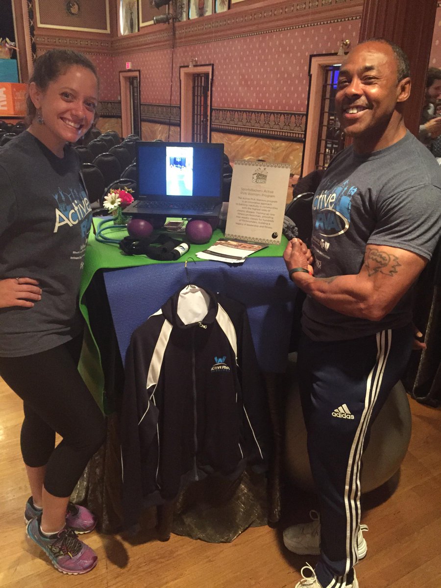 RVACreativity's tweet photo. The #RVAWarriors from @SportsBackers show off their fitness equipment and expertise! #RVACA #RVAcreativity http://t.co/DtoXbtZRn6