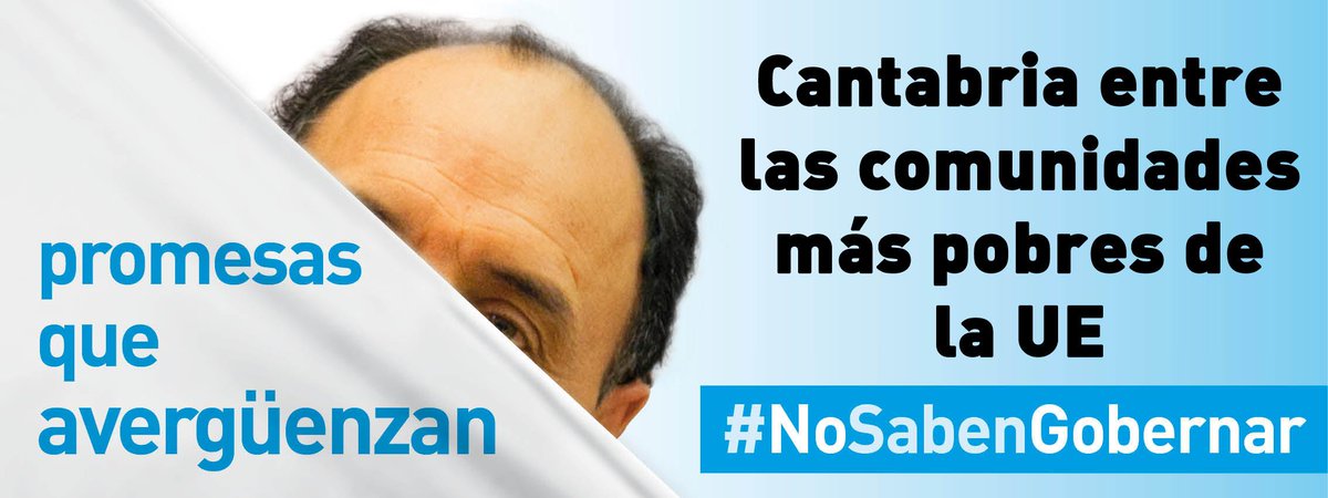 nosabengobernar's tweet photo. Nuevo éxito @nachodiego sitúa  #Cantabria como una de las comunidades + pobres UE #CantabriaVota #NoSabenGobernar #PP http://t.co/CODBcihly5
