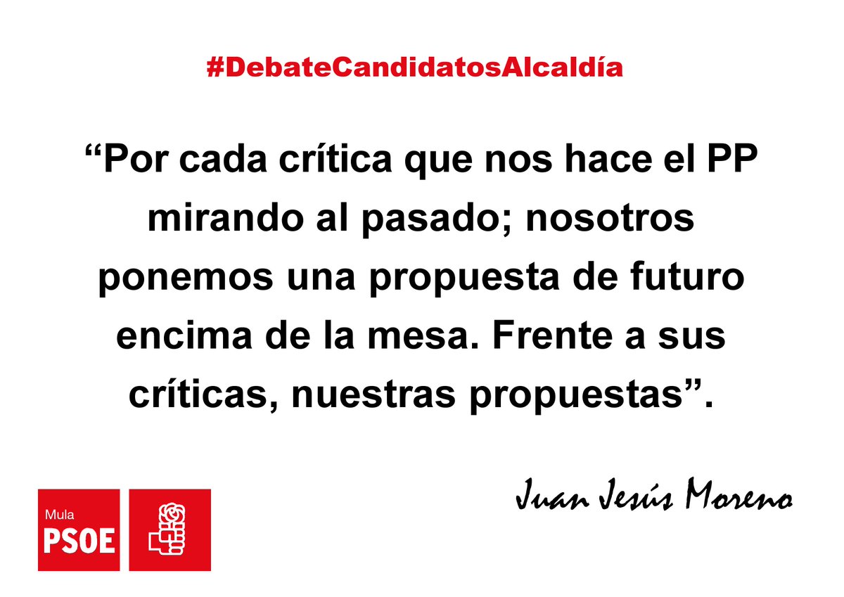 #DebateCandidatosAlcaldía Mula #YoVotoJuanje