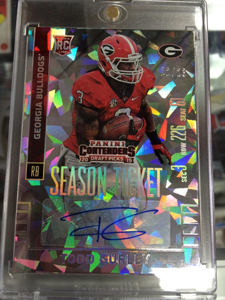 SMPSportscards's tweet photo. Cracked Ice Gurley @PaniniPigskin http://t.co/D5iJOLrEPL