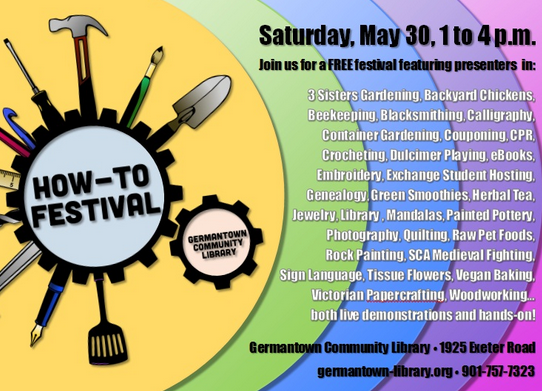 choose901's tweet photo. Free event: You can learn beekeeping &amp; more at the How-To Festival on May 30th --> http://t.co/Ps15HlcGDN http://t.co/uXikytgM6m