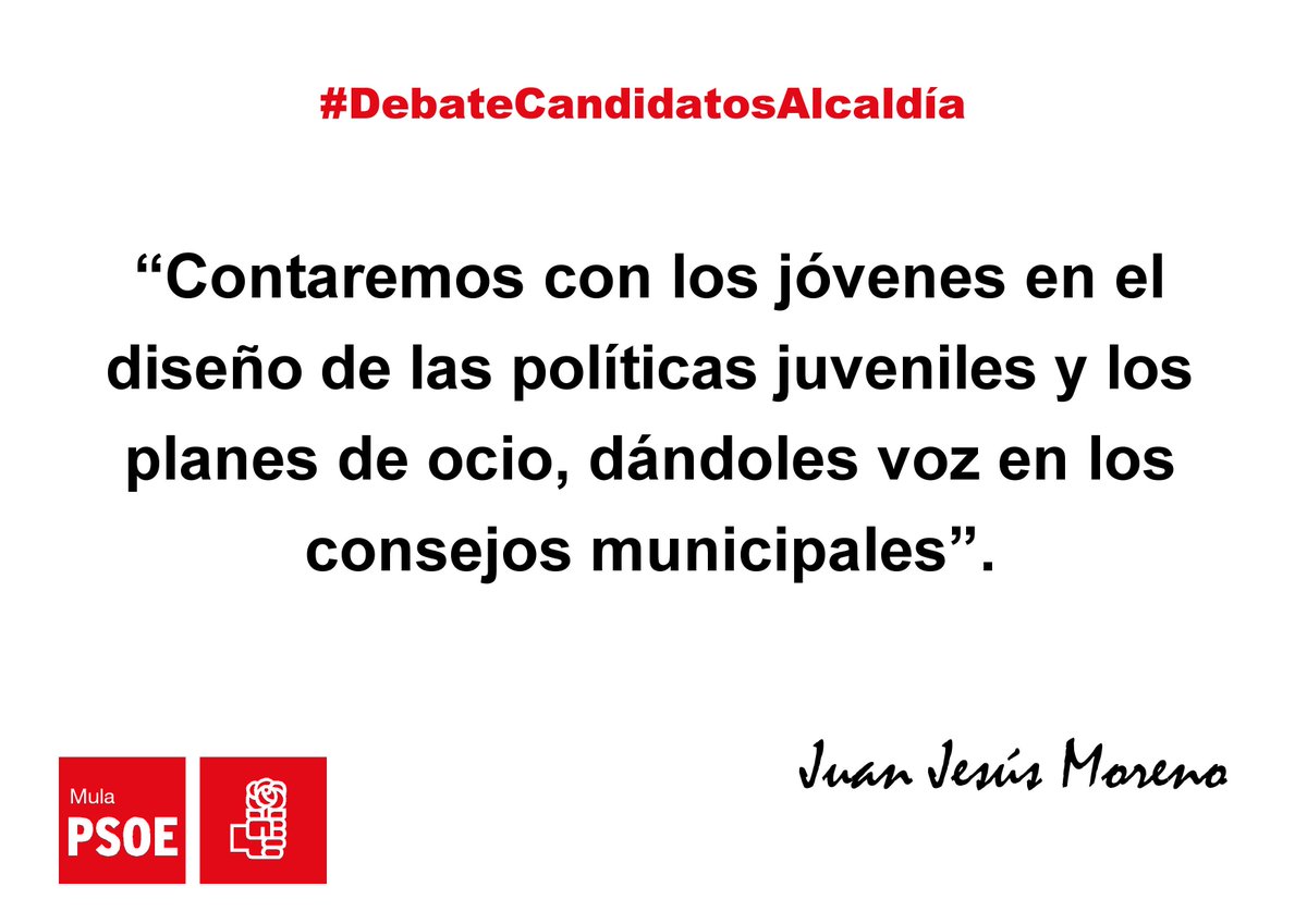 #DebateCandidatosAlcaldía Mula #YoVotoJuanje