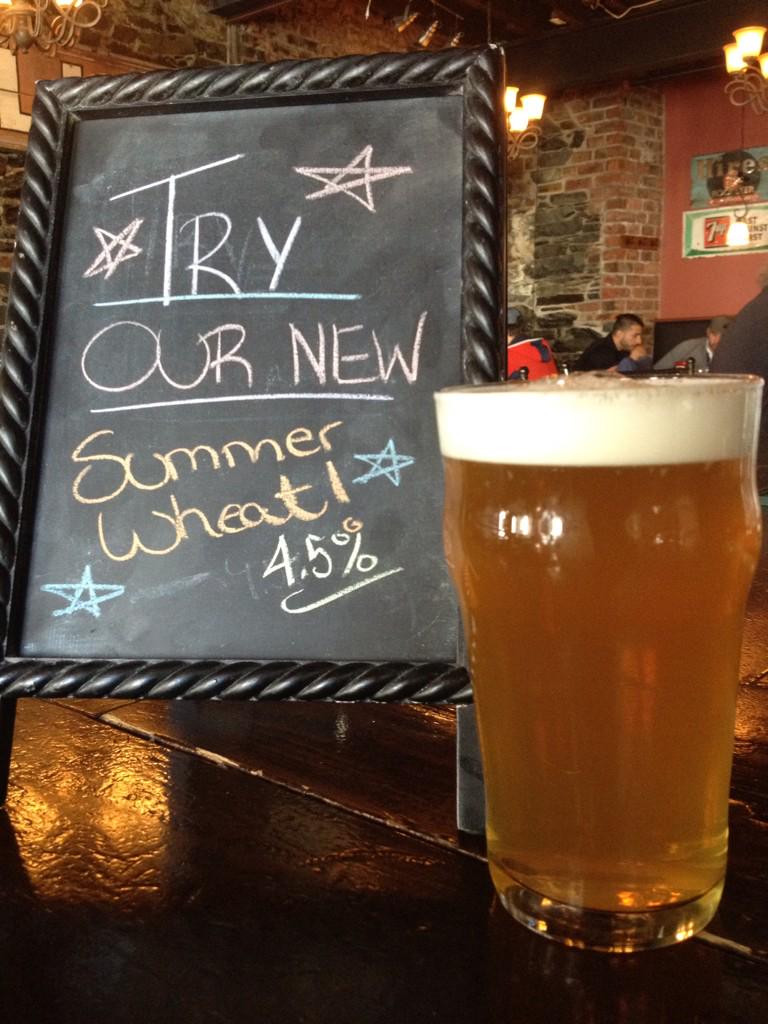 New Summer Wheat! On tap now. #tasteofsummer