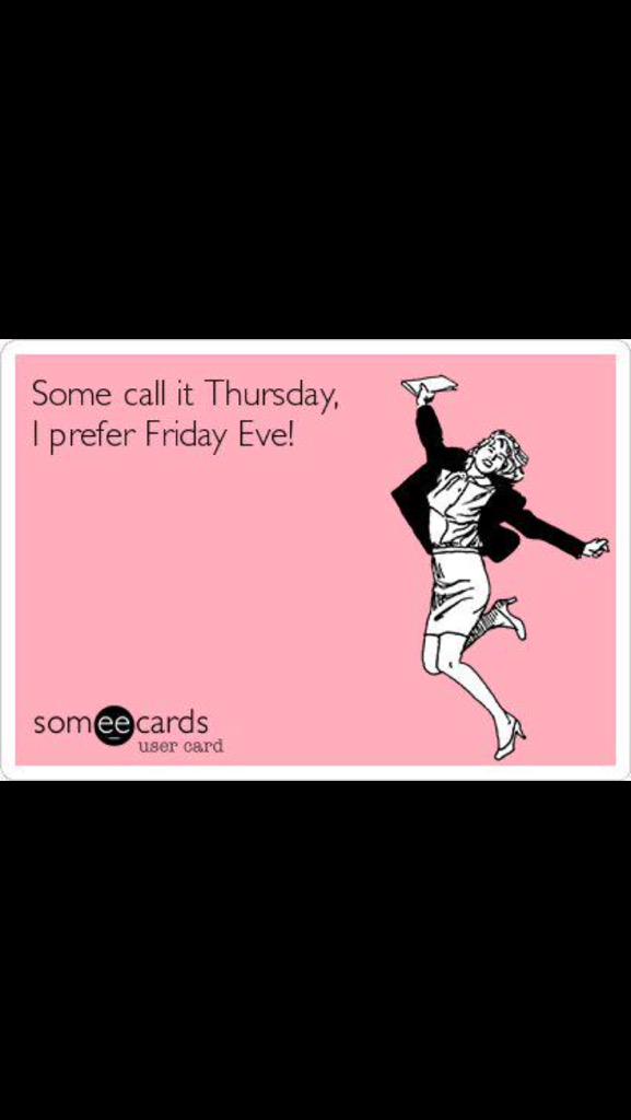 Happy almost-Friday everyone!