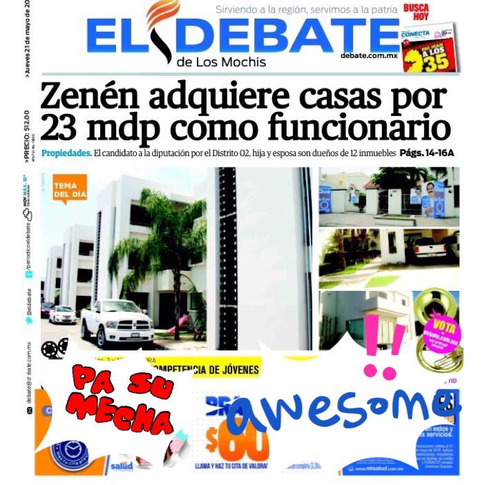 sinaloanews's tweet photo. #Zenen compro casas 23 mdp hoy es candidato #Distrito2 #PAN http://t.co/JPc8gco7w6 #RobocomoZenen #QuienPompo #Memes http://t.co/UHacEffZU2