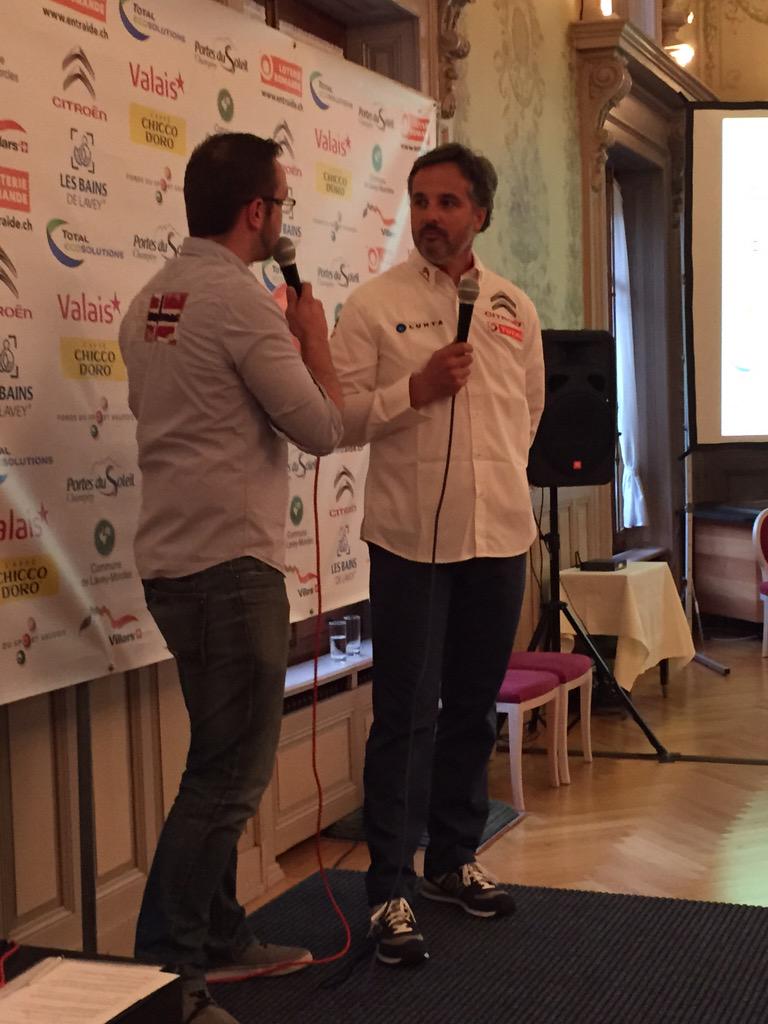 Ready to start rally du chablais Citroen DS3 R5 dmax racing Yvan Muller e Sandra Arlettaz