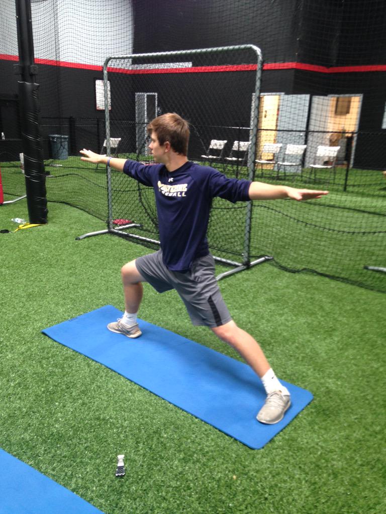 Doing it up Yoga Style! Nice job Ryan