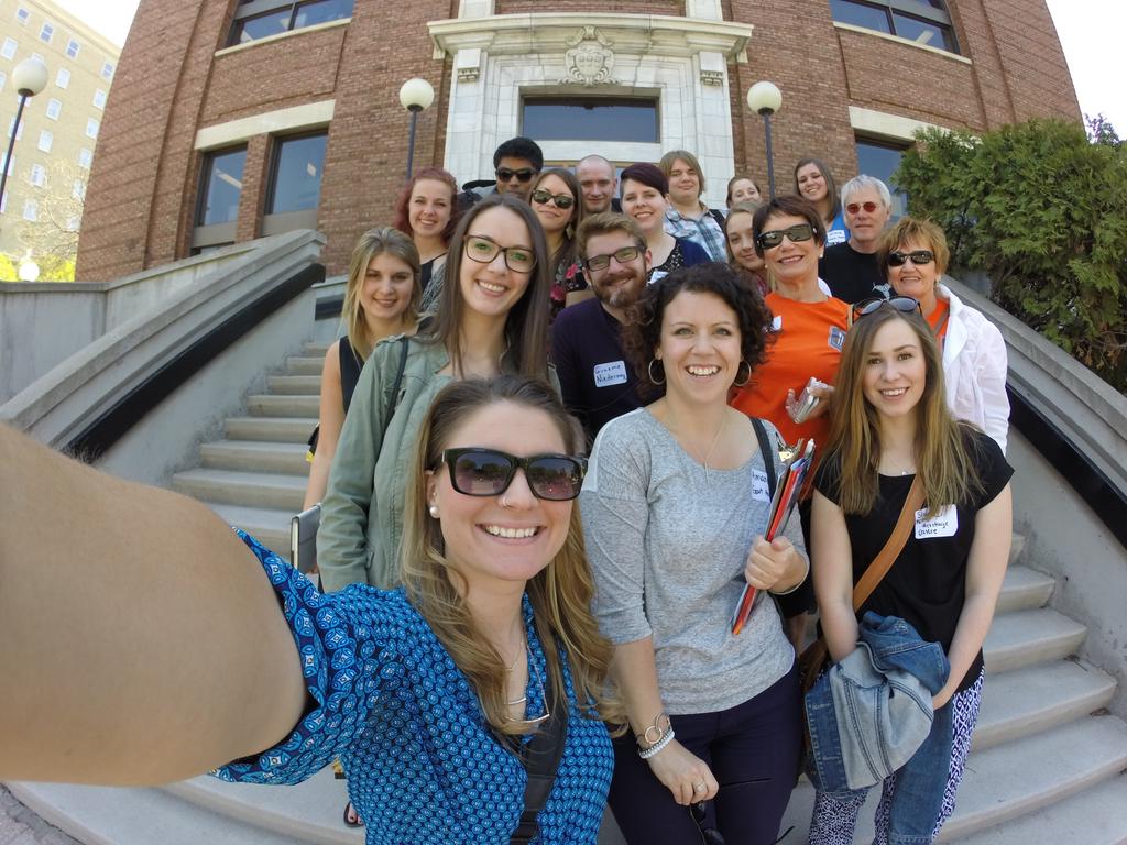 SkWanderer's tweet photo. Selfie @SaskSportsHF on #FAMTour2015 in #YQR @Govt_House @TourismRegina @ReginaDowntown @rcmp_hc @TasteItFoodSK http://t.co/MWu0Pbk0Yb