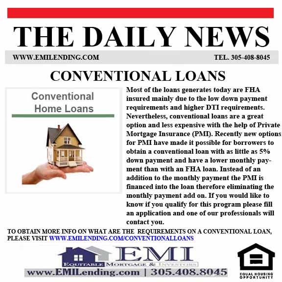 EMILending's tweet image. what is a conventional loan? #EMIlending