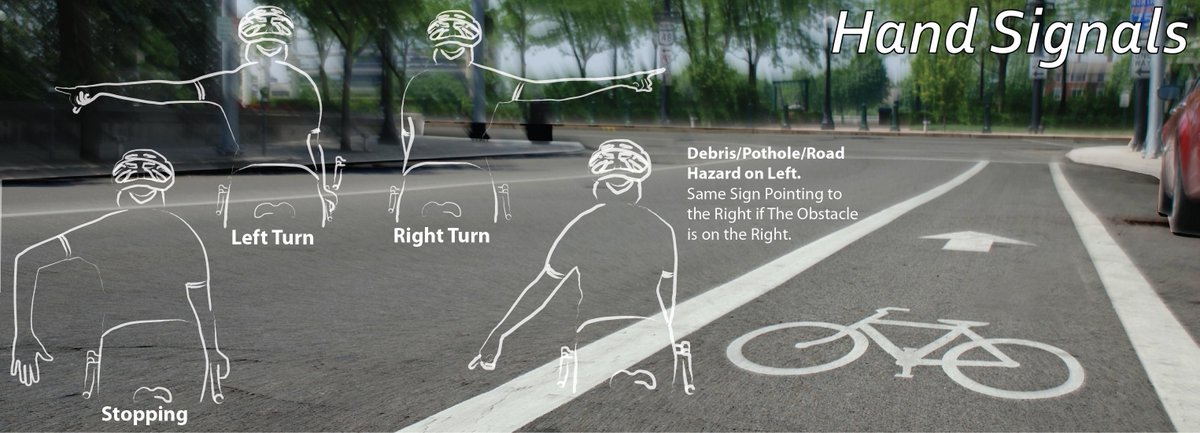 cityofdayton's tweet photo. Whether you're a Dayton cyclist or motorist, it's always a good idea to know your biking hand signals.  #BikeMonth http://t.co/Ez9o7rfeaV