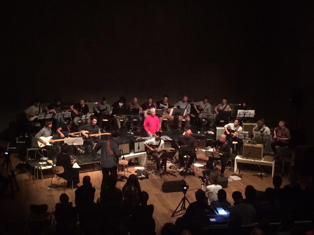 NotRock's tweet photo. #scratchelectric composed this afternoon for 22 guitars @Nottm_Contemp http://t.co/QTF7A4heQT