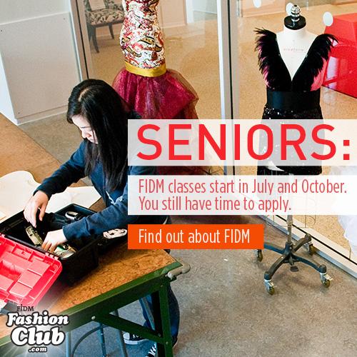 fashionclub's tweet photo. @granite_asb Seniors: FIDM classes start in July &amp; Oct. You still have time to apply.  http://t.co/Yve5fxzHoE http://t.co/RkSS83a97z