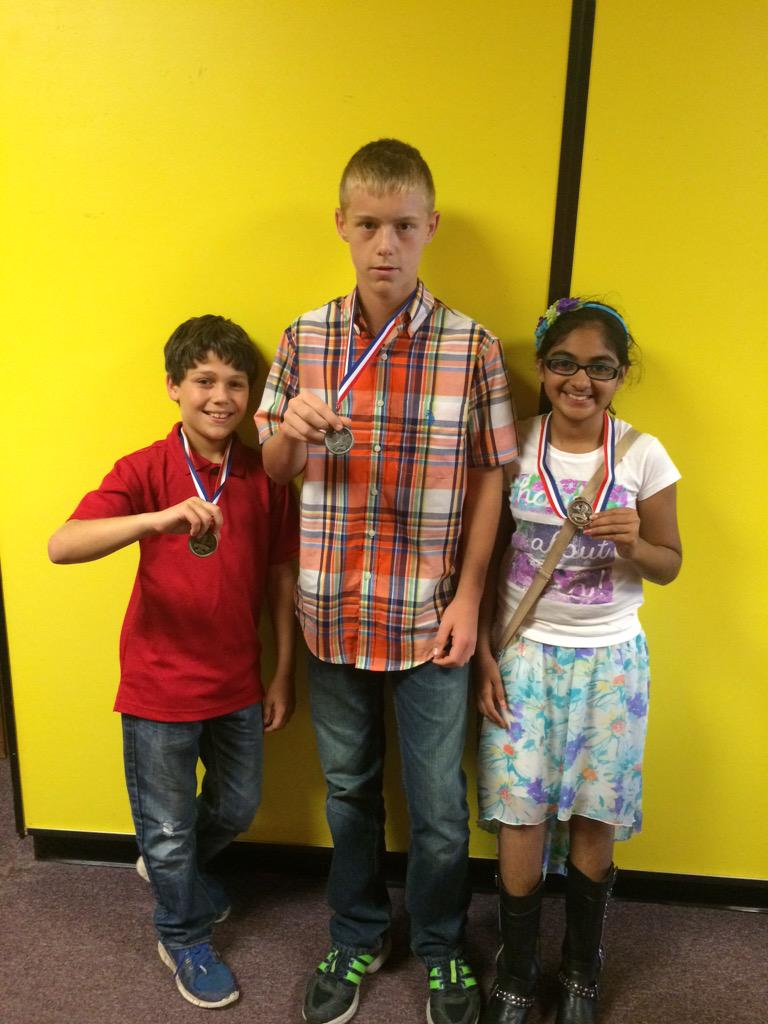 #HES managed to pull off 1st, 2nd, and 3rd in the 5th grade Number Sense! #HESCHAT