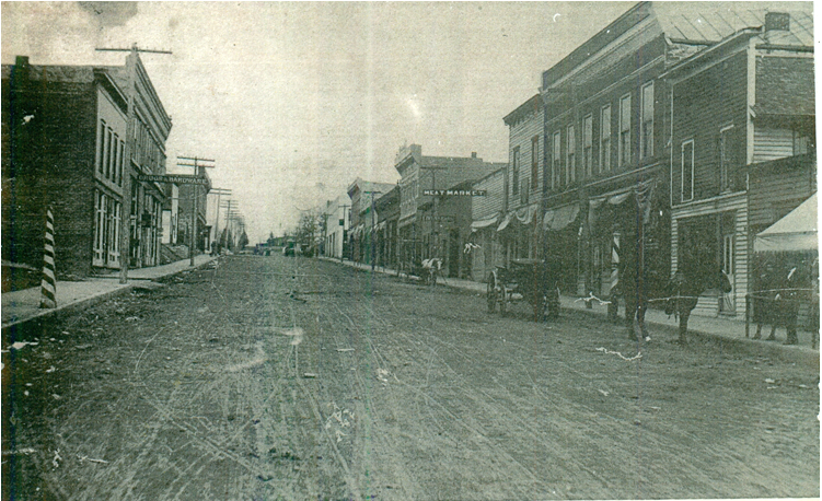 shopbonner's tweet photo. #TBT Oak Street in downtown #BonnerSprings in 1907. #KansasHistory #ShopBonner http://t.co/K4oE28rCRH