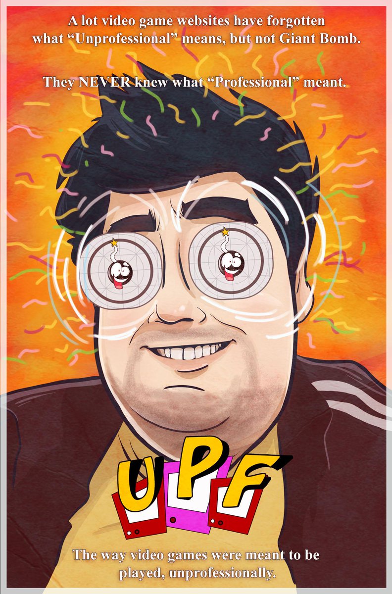 JoeCritelliJr's tweet image. Poster for UPF on @giantbomb in the style of the UHF. @jeffgerstmann @GBDudersFeed #Randomidea #Mashup