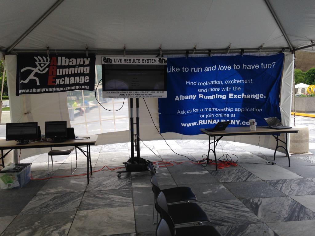 The results tent at #WorkforceChallenge is all set up! Be sure to stop by and check it out!