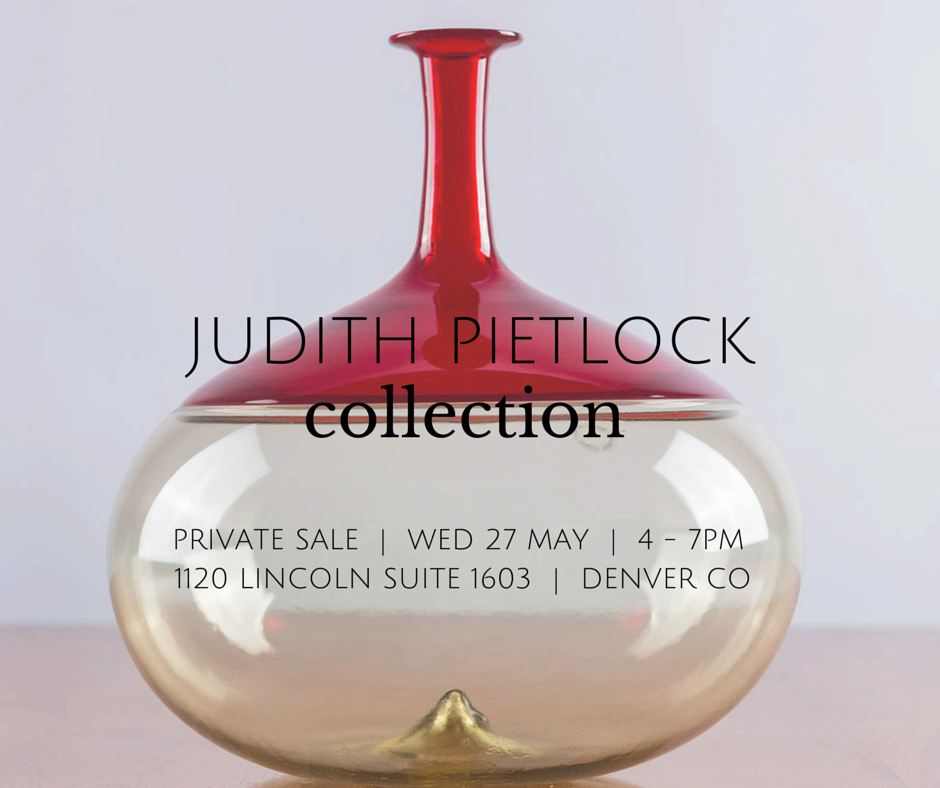 elorieslater's tweet photo. The Sale of the Judith Pietlock Collection.  A special event. 05.27.15 @DenverArts http://t.co/lGXIttkK0d